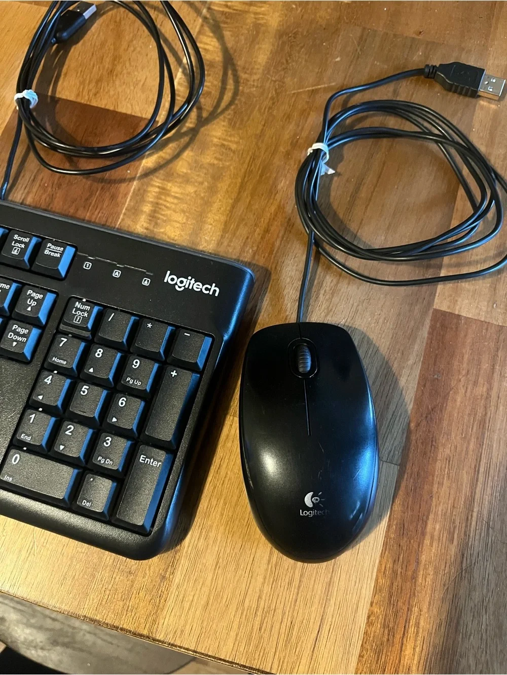 Logitech Black Wired USB Full-Size Keyboard with Number Pad